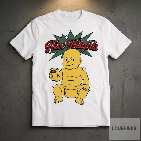 Jason Kelce Worn New Heights Podcast Graphic T Shirt