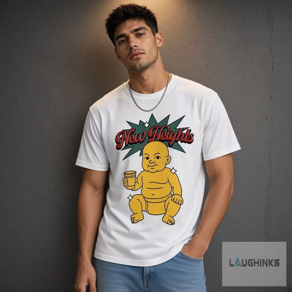 Jason Kelce Worn New Heights Podcast Graphic T Shirt 6 Jason Kelce Worn New Heights Podcast Graphic T Shirt