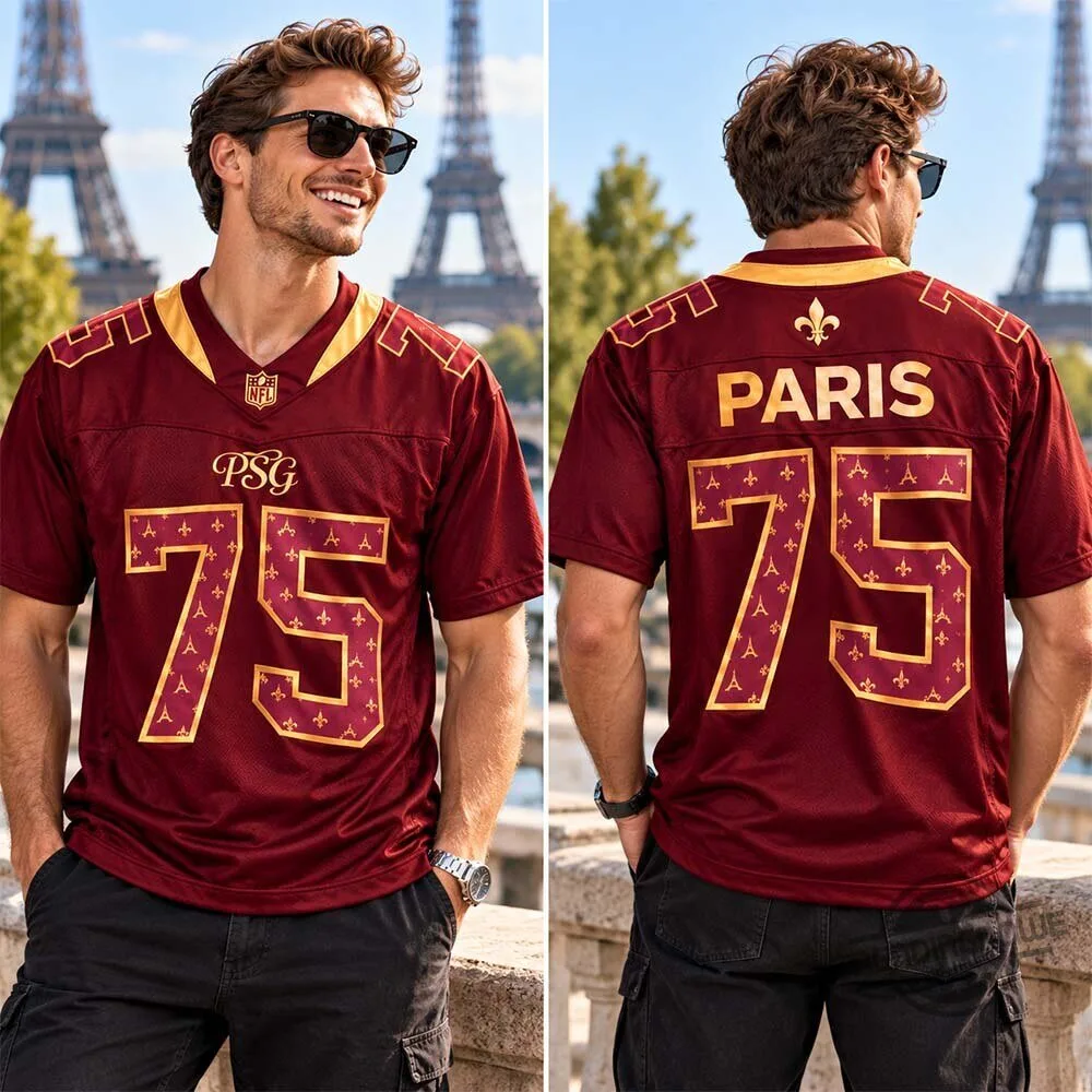Nike PSG Paris Saint Germain x NFL 2026 Special Edition Jersey Shirt 6 Nike PSG Paris Saint Germain x NFL 2026 Special Edition Jersey Shirt