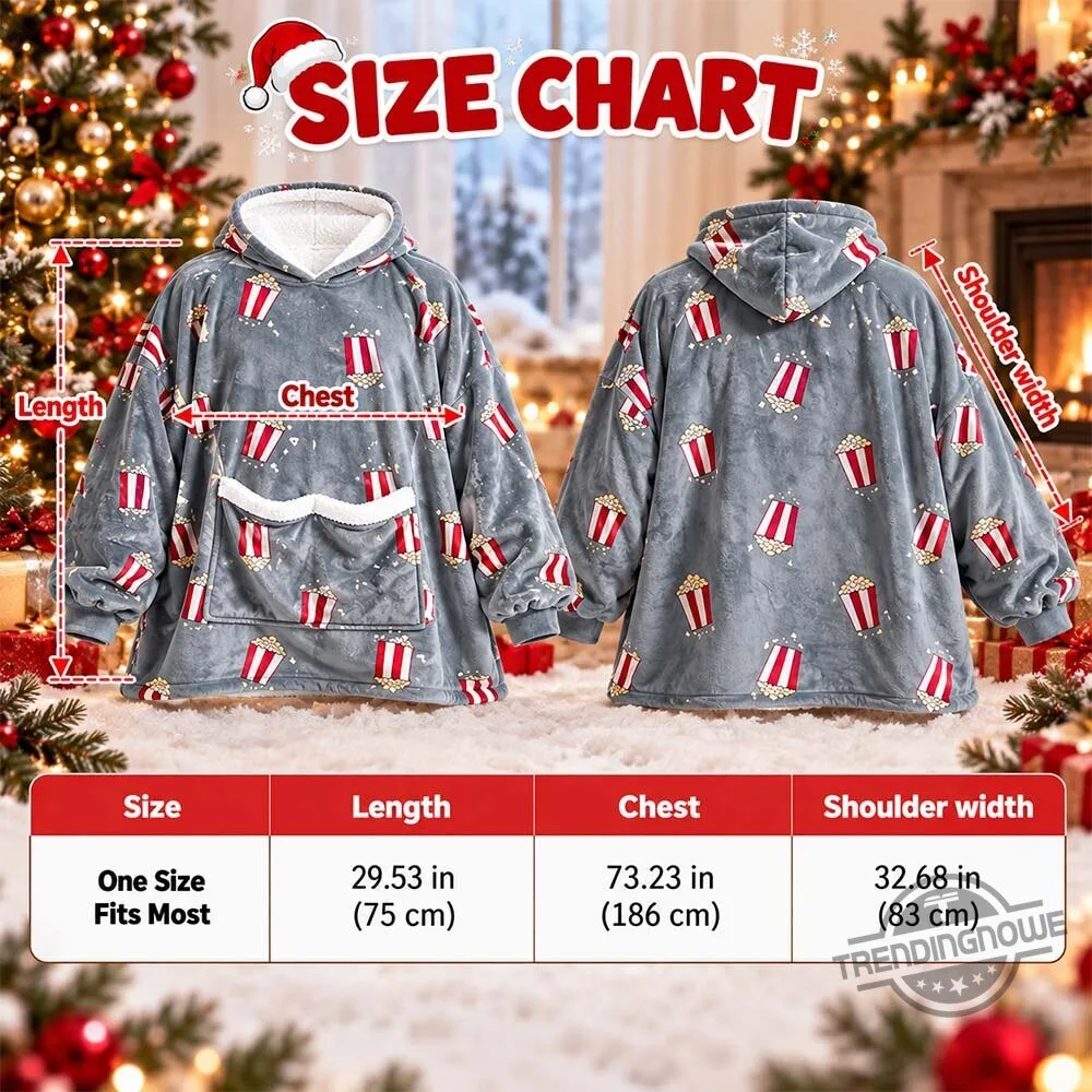 Twintails Popcorn Double Hoodie 2 Person Oversized Blanket Hoodie For Couples 9 Twintails Popcorn Double Hoodie 2 Person Oversized Blanket Hoodie For Couples