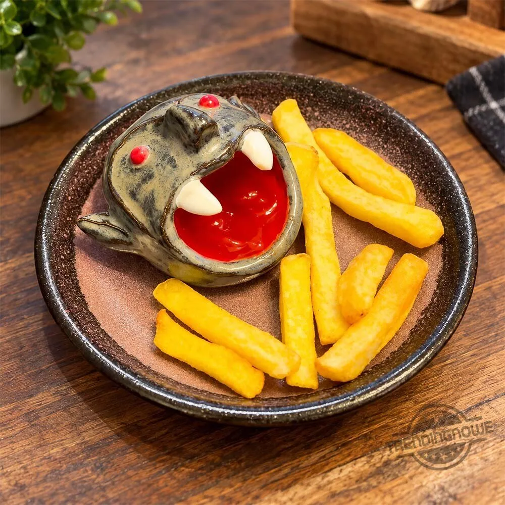 Count Dipula Dracula Ceramic Vampire Sauce Bowl Ketchup Dish 5 Count Dipula Dracula Ceramic Vampire Sauce Bowl Ketchup Dish