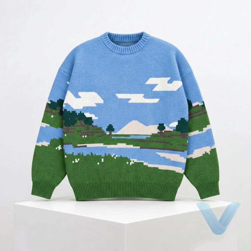 Minecraft Pause Screen Ugly Christmas Sweater sweatshirt 6 Minecraft Pause Screen Ugly Christmas Sweater sweatshirt