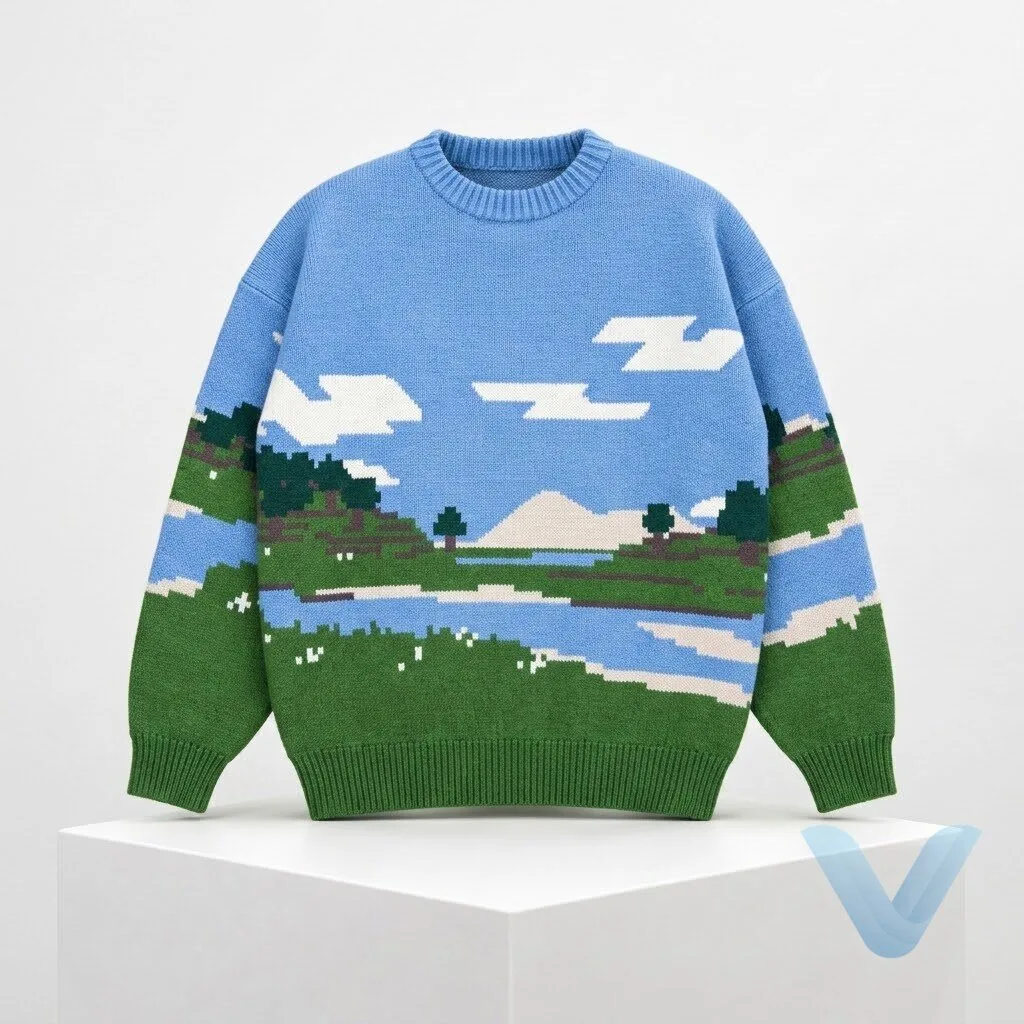 Minecraft Pause Screen Ugly Christmas Sweater sweatshirt 8 Minecraft Pause Screen Ugly Christmas Sweater sweatshirt