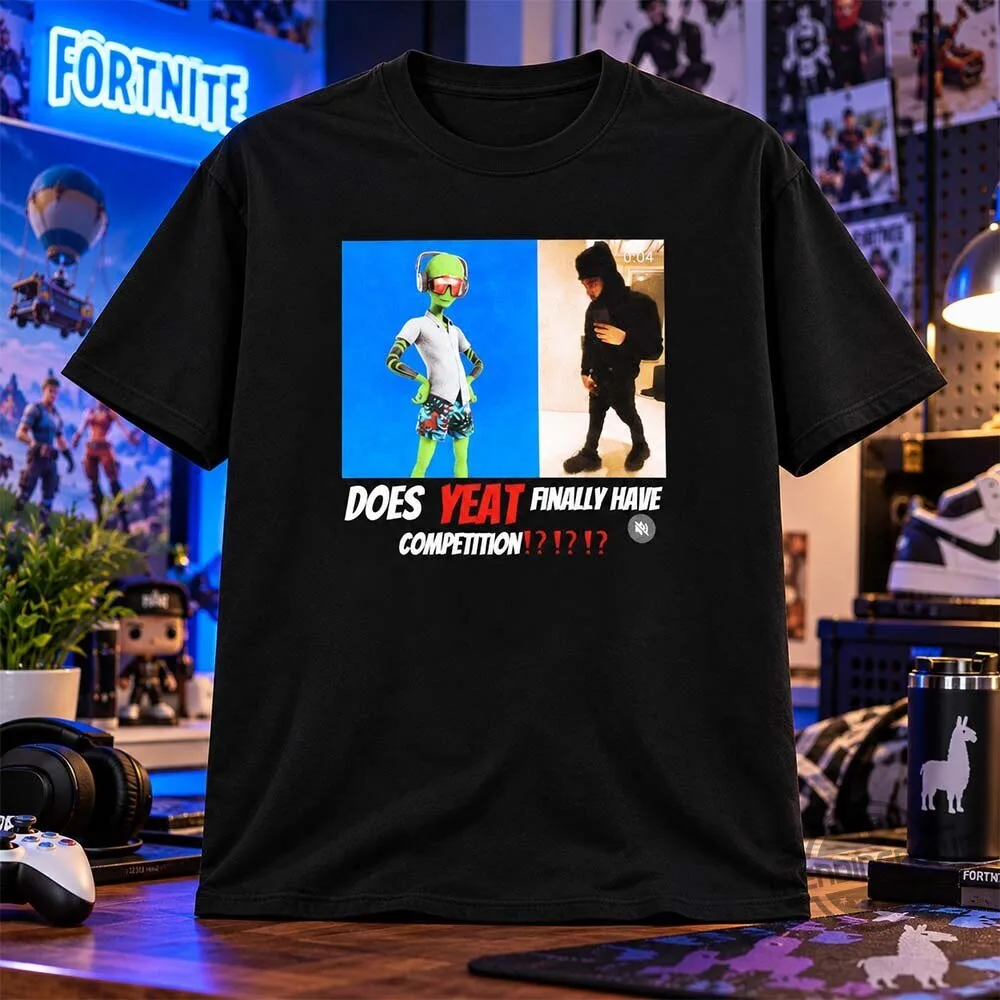 Does Yeat x Fortnite Have Competition Alien Meme Shirt