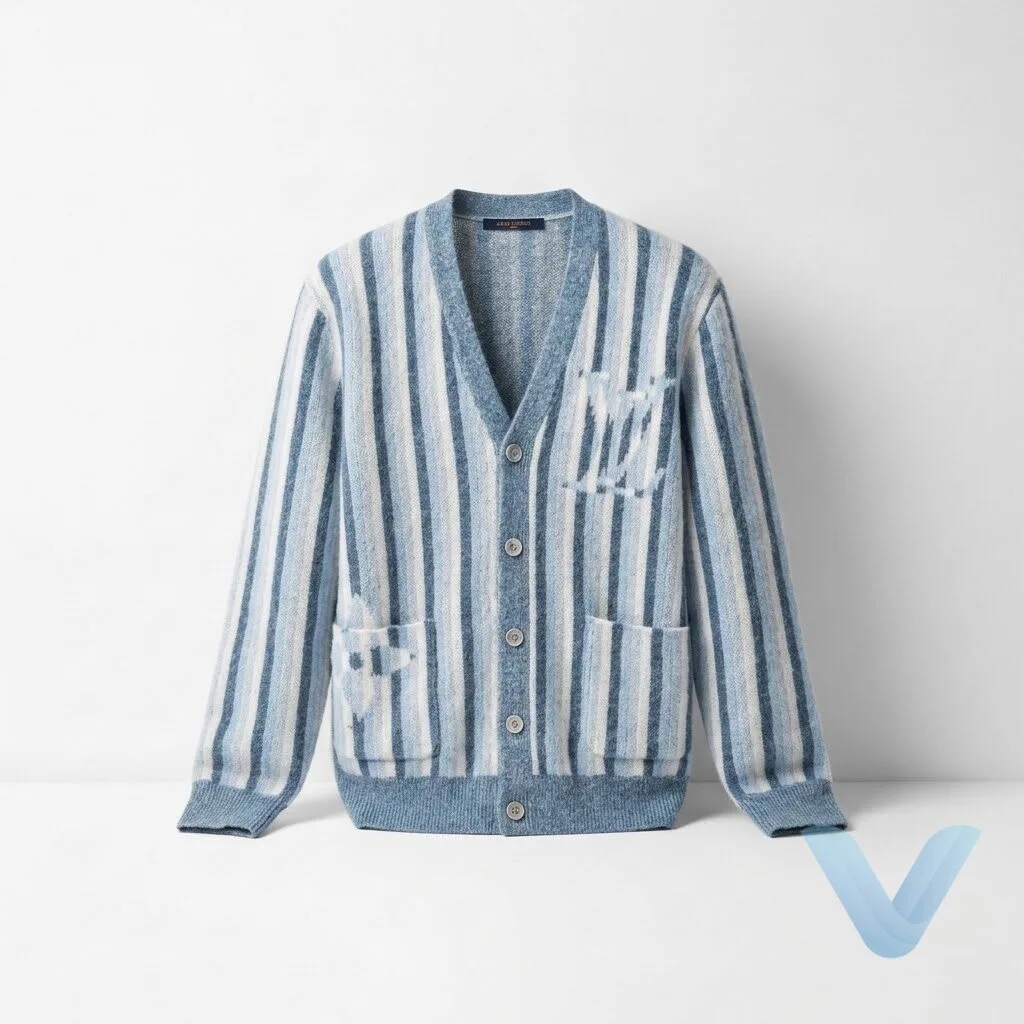 Jeopardy Ryan Gosling March 2026 Louis Vuitton Striped Jacquard Cardigan sweater 9 Jeopardy Ryan Gosling March 2026 Louis Vuitton Striped Jacquard Cardigan shirt