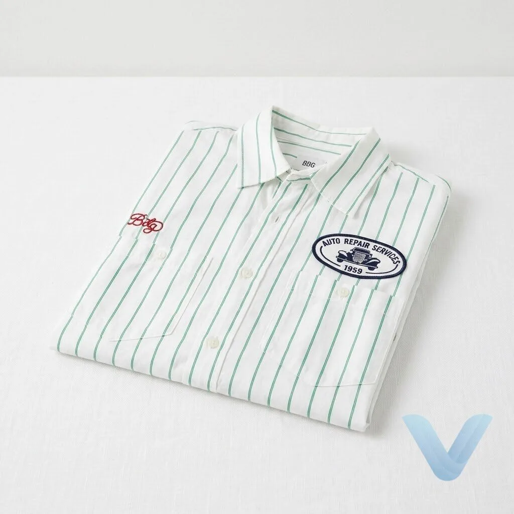 Hollywood Arts He Sang She Sang BDG Stripe Short Sleeve Mechanic Shirt hawaiian shirt 9 Hollywood Arts He Sang She Sang BDG Stripe Short Sleeve Mechanic Shirt hawaiian shirt