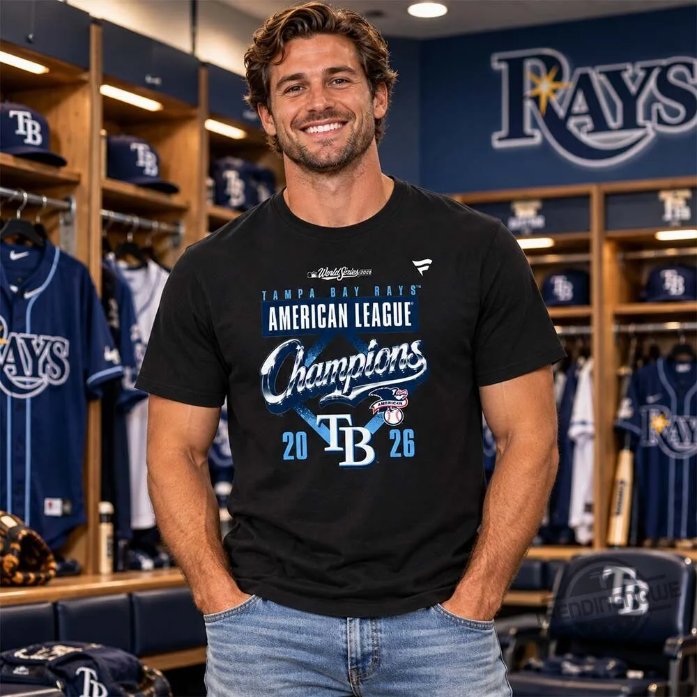 Tampa Bay Rays 2026 AL Champions Locker Room Shirt 8 Tampa Bay Rays 2026 AL Champions Locker Room Shirt