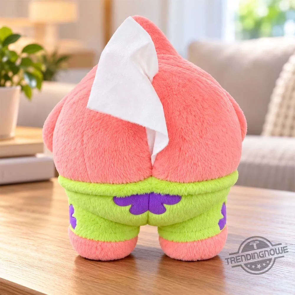 Thebrewfer Patrick Star Peach Butt Plush Tissue Box Holder 4 Thebrewfer Patrick Star Peach Butt Plush Tissue Box Holder