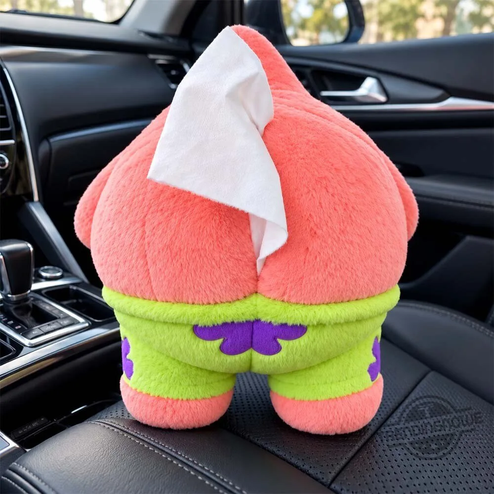 Thebrewfer Patrick Star Peach Butt Plush Tissue Box Holder 6 Thebrewfer Patrick Star Peach Butt Plush Tissue Box Holder