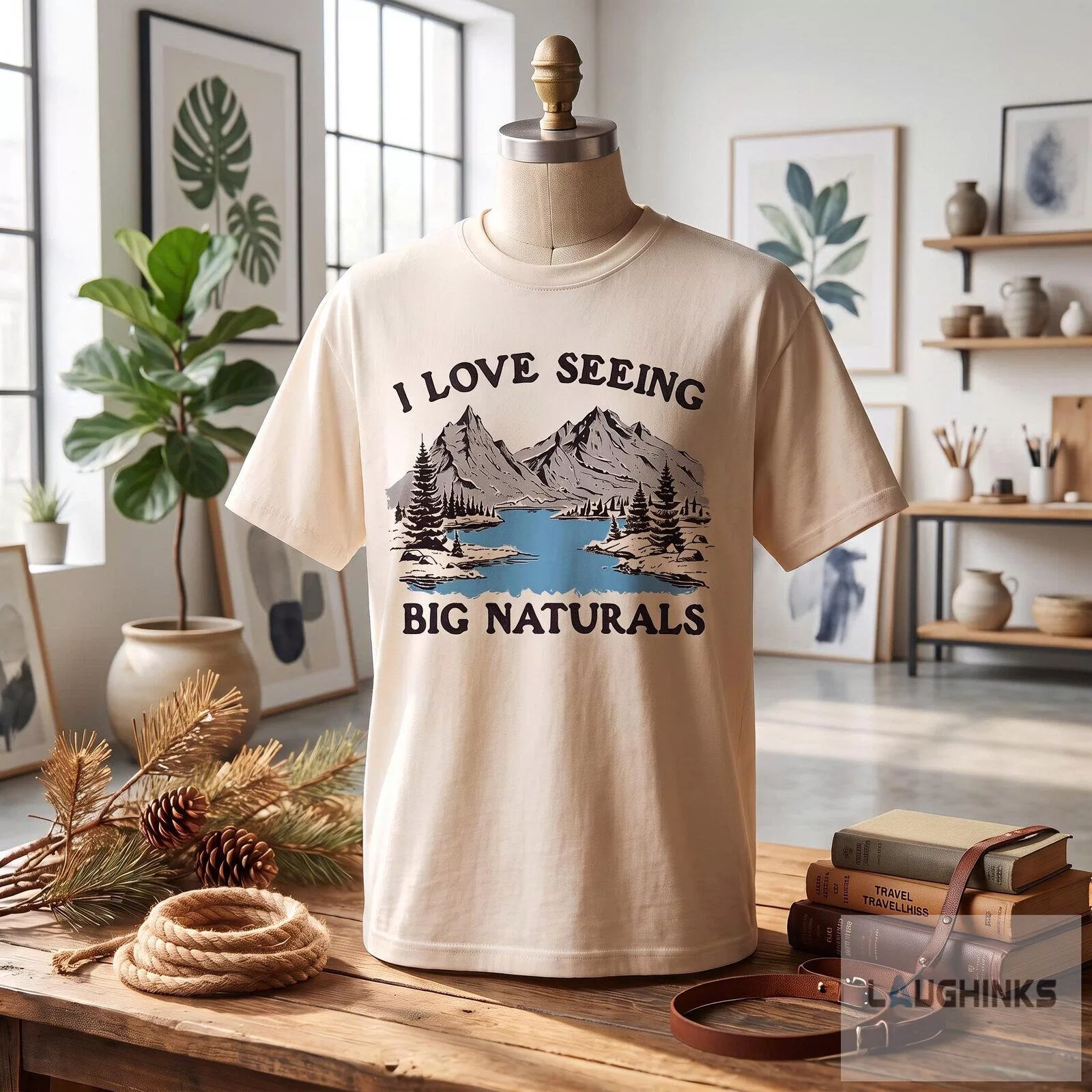I Love Seeing Big Naturals Mountain Graphic T Shirt 6 I Love Seeing Big Naturals Mountain Graphic T Shirt