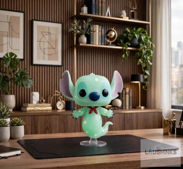 Disney Stitch As Casper Vinyl Figure Toy Model Collectible