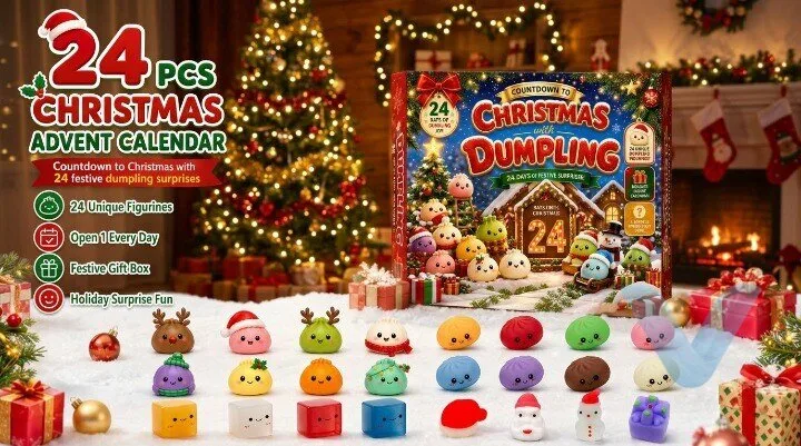 24 Days of Christmas Dumpling Squishy Advent Calendar for Joyful Surprises 5 24 Days of Christmas Dumpling Squishy Advent Calendar for Joyful Surprises