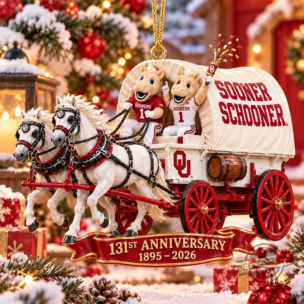Oklahoma Sooners Sooner Schooner 131st Anniversary Christmas Ornament 2026 6 Oklahoma Sooners Sooner Schooner 131st Anniversary Christmas Ornament 2026