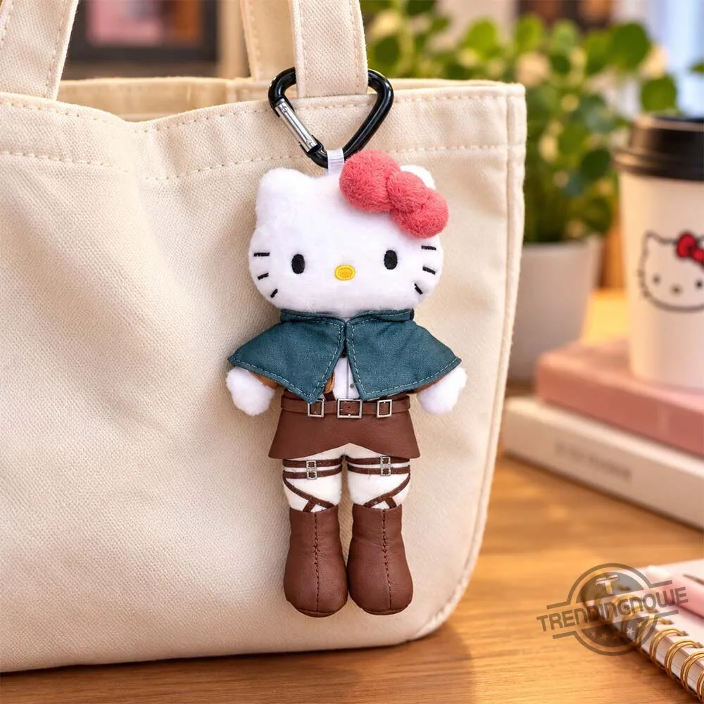 Attack on Titan x Sanrio Characters Hello Kitty Survey Corps Style Up Mascot Keychain 6 Attack on Titan x Sanrio Characters Hello Kitty Survey Corps Style Up Mascot Keychain