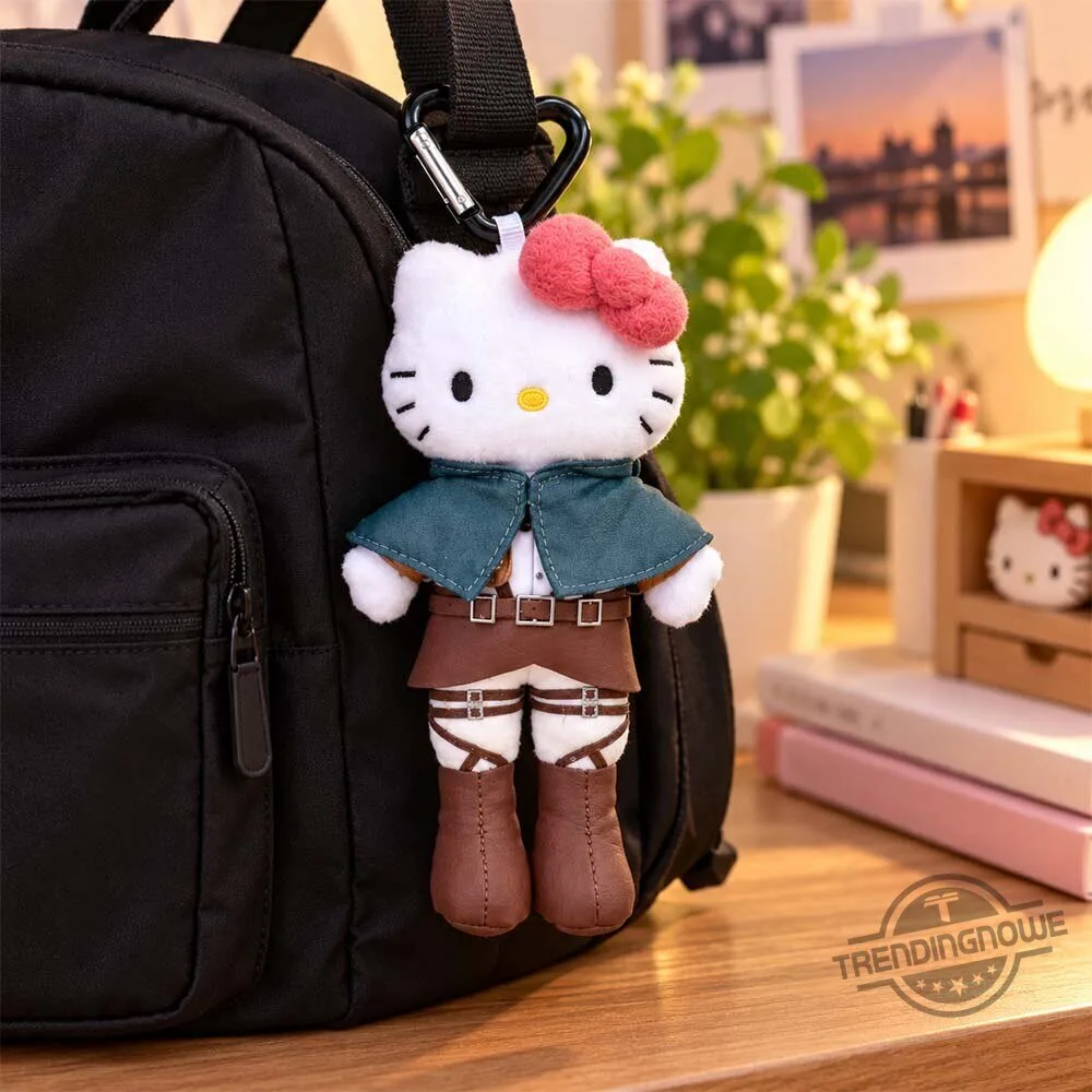 Attack on Titan x Sanrio Characters Hello Kitty Survey Corps Style Up Mascot Keychain 7 Attack on Titan x Sanrio Characters Hello Kitty Survey Corps Style Up Mascot Keychain
