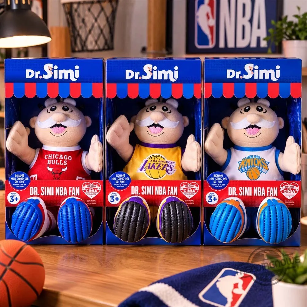 Dr Simi NBA Chicago Bulls LA Lakers And New York Knicks Fan Collection Plush Doll 6 Dr Simi NBA Chicago Bulls LA Lakers And New York Knicks Fan Collection Plush Doll