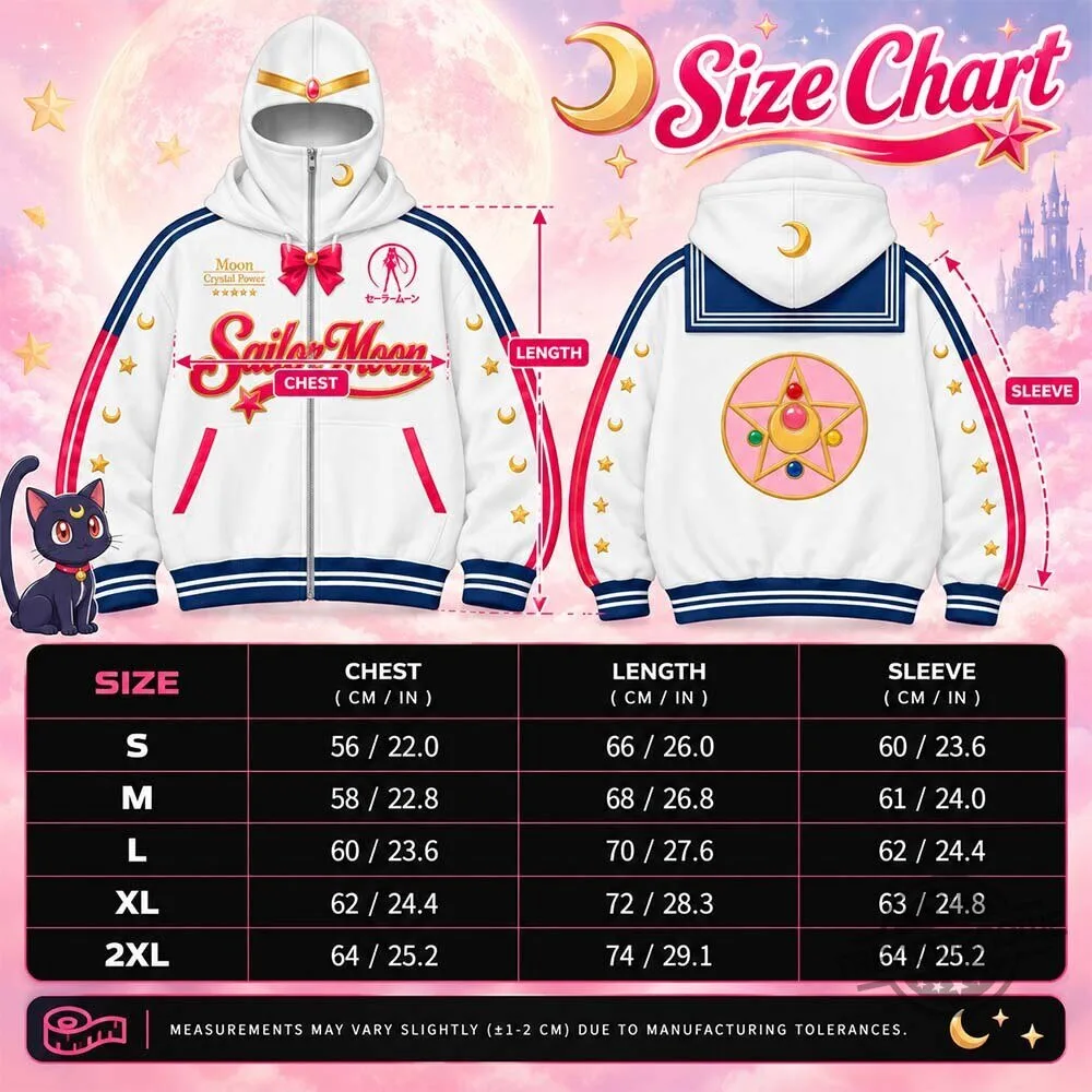 Moon Hoods Sailor Moon Crystal Power Full Zip Mask Hoodie 2026 Shirt 7 Moon Hoods Sailor Moon Crystal Power Full Zip Mask Hoodie 2026 Shirt