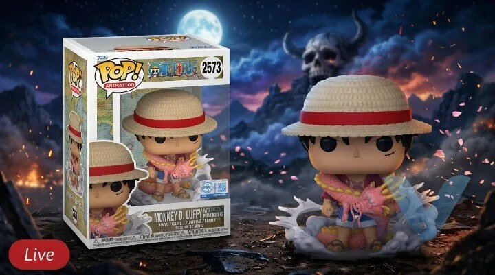 Monkey D. Luffy with Momonosukevinyl figure One Piece collection Funko pop 1 Monkey D. Luffy with Momonosukevinyl figure One Piece collection Funko pop