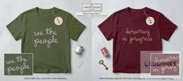 Ali Vitali and Stephanie Ruhle we the people And On the Line with Alicia Menendez democracy in progress embroidered crewneck sweatshirt t shirt hoodie