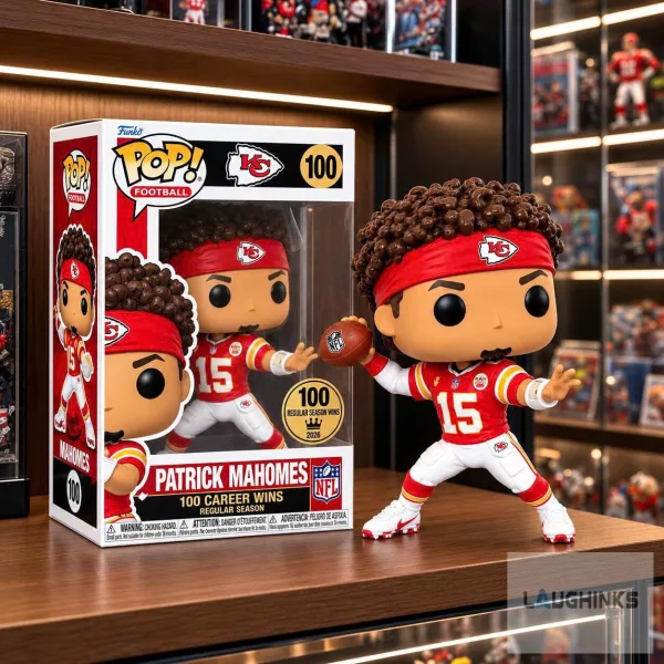 Patrick Mahomes Kansas City Chiefs NFL 100 Career Wins 2026 Figure