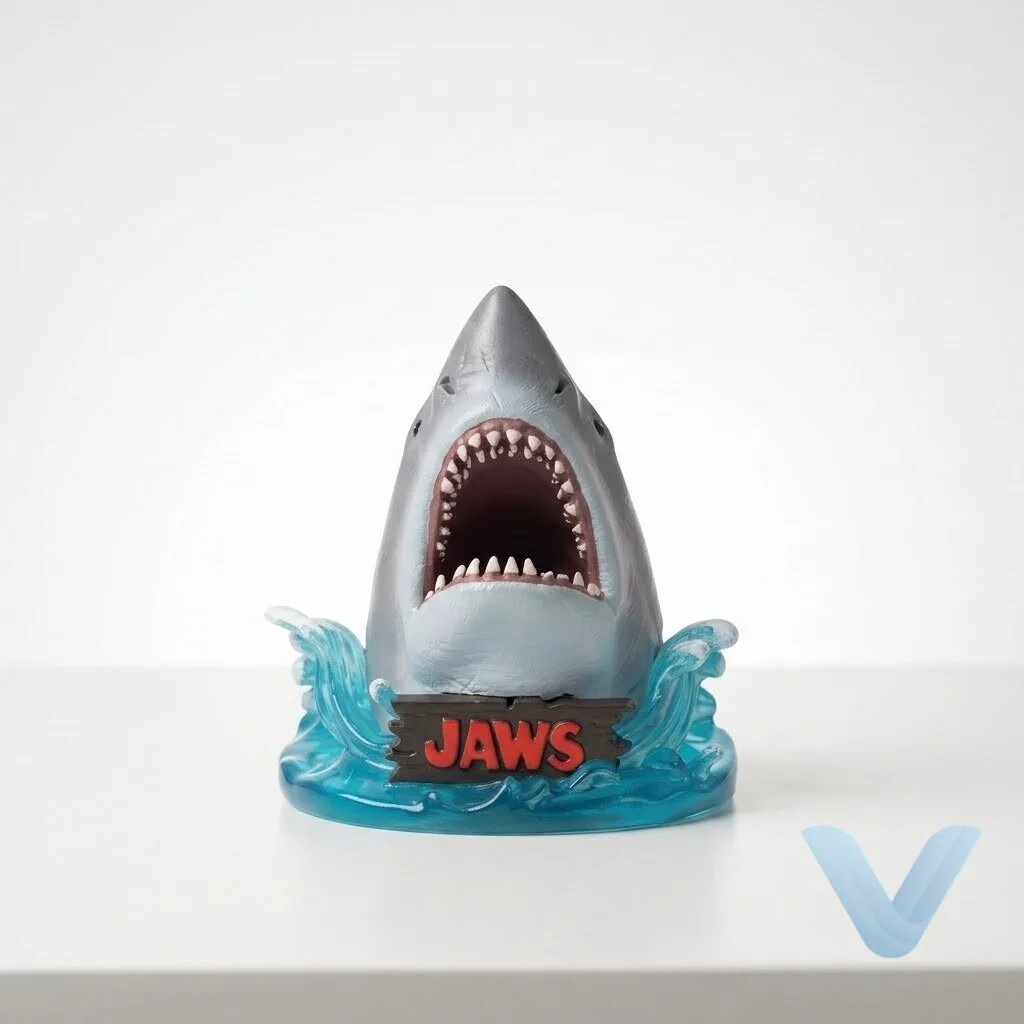 Universal Studios Jaws Great White Shark Ocean Wave Christmas Ornament 11 Universal Studios Jaws Great White Shark Ocean Wave Christmas Ornament