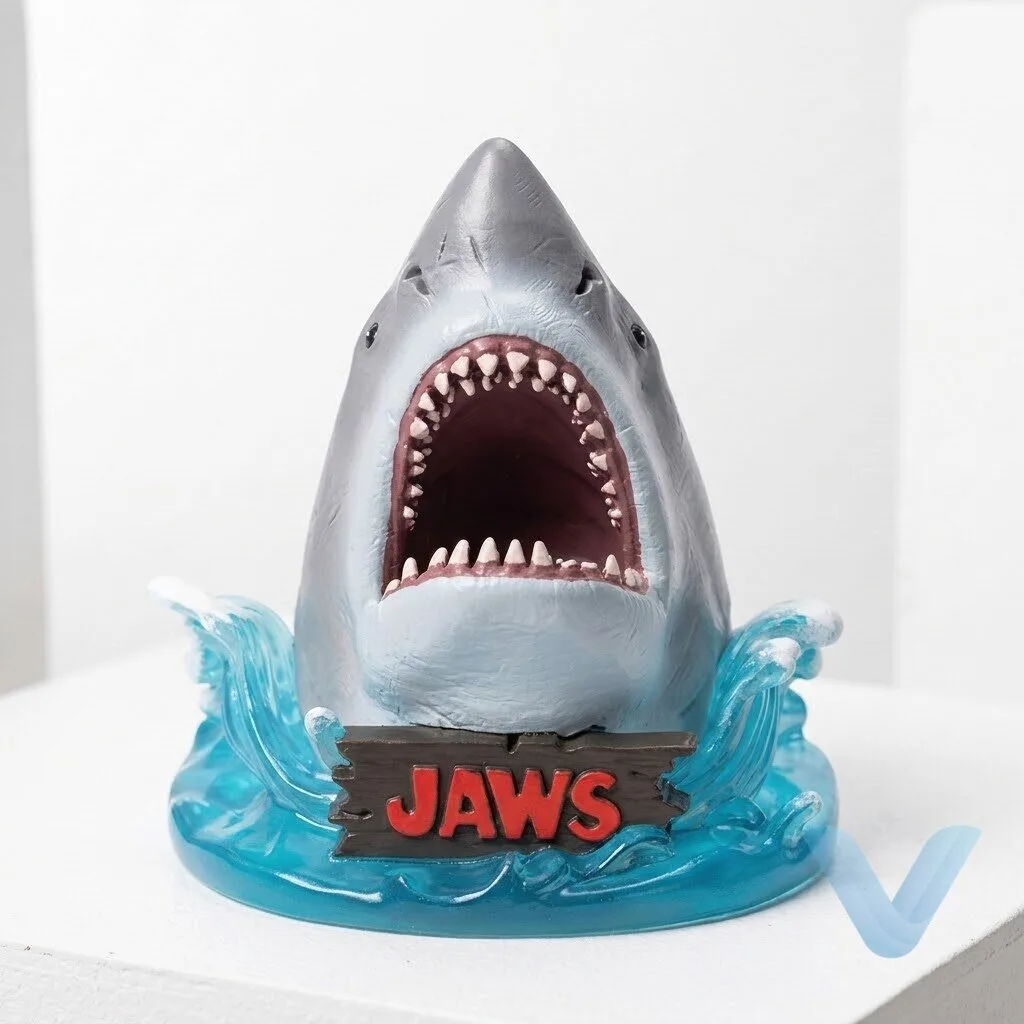 Universal Studios Jaws Great White Shark Ocean Wave Christmas Ornament 12 Universal Studios Jaws Great White Shark Ocean Wave Christmas Ornament
