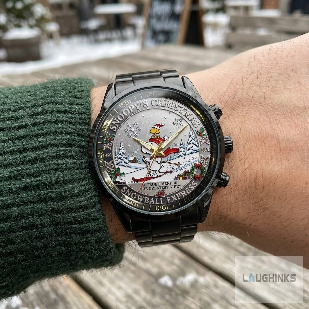 snoopy christmas 2026 commemorative stainless steel watch Snoopy Christmas 2026 Commemorative Stainless Steel Watch