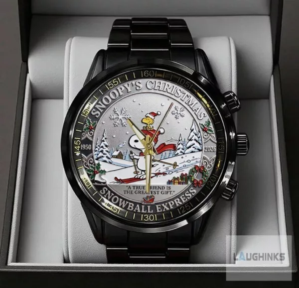 Snoopy Christmas 2026 Commemorative Stainless Steel Watch 2 Snoopy Christmas 2026 Commemorative Stainless Steel Watch