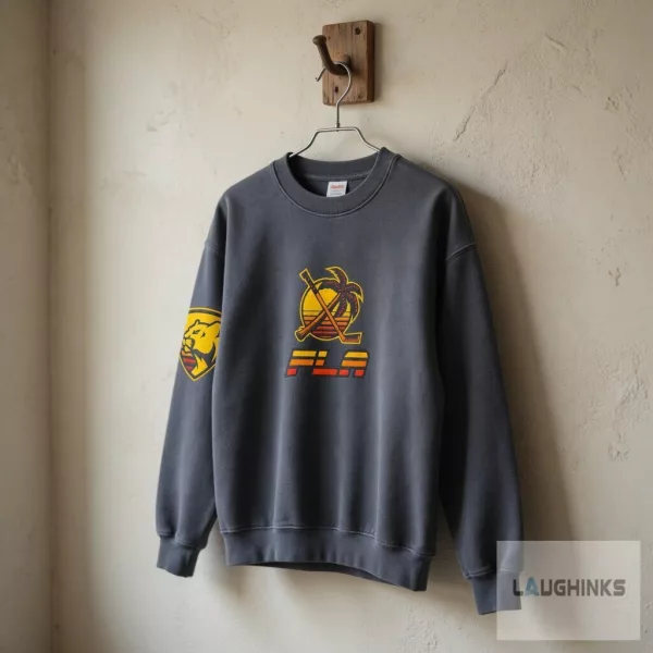 Florida Panthers NHL Ice Hockey Graphic Sweatshirt Vintage Retro Fan Apparel