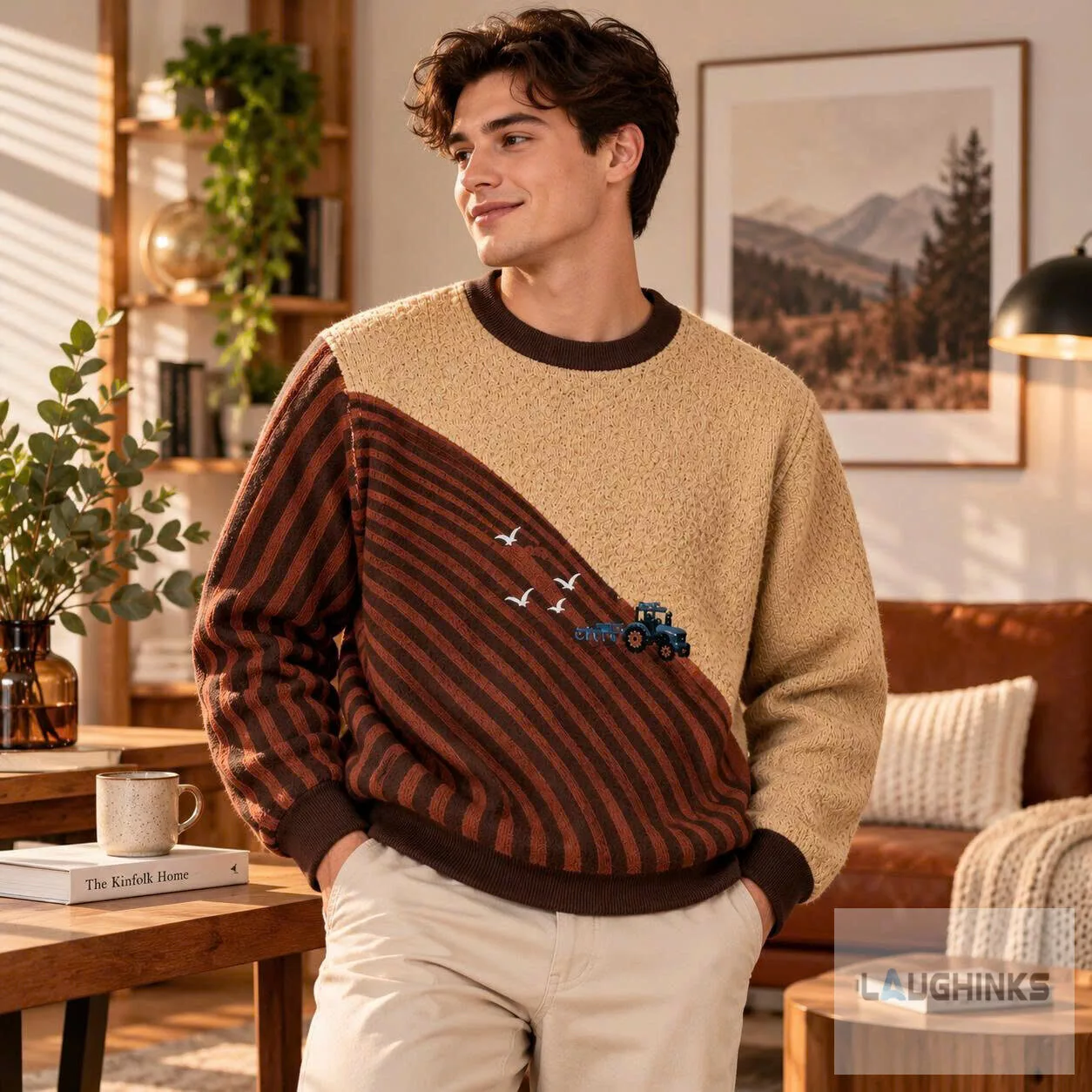 Ugly Farm Tractor Graphic Knit Pullover Sweater 6 Ugly Electric Desk Fan Graphic Knit Pullover Sweater