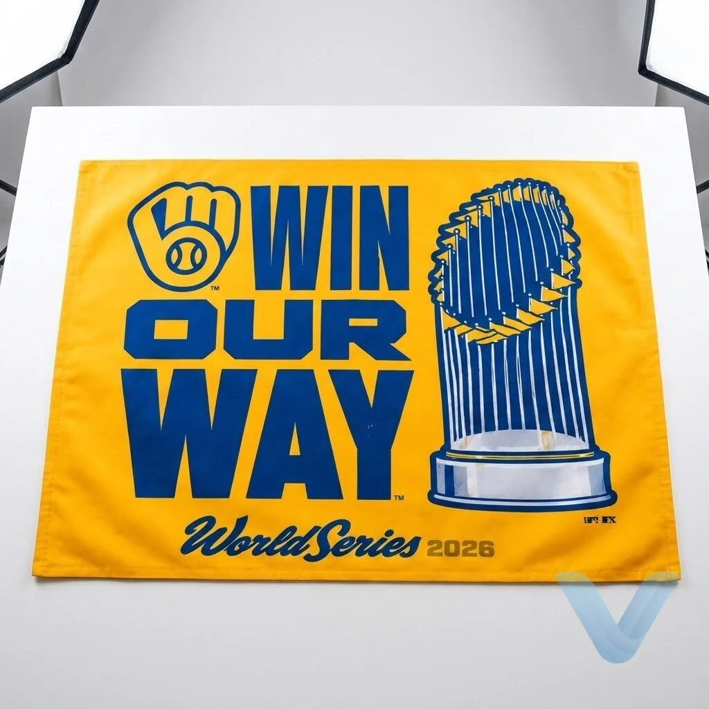 Milwaukee Brewers Win Our Way 2026 World Series Champions Trophy Flag