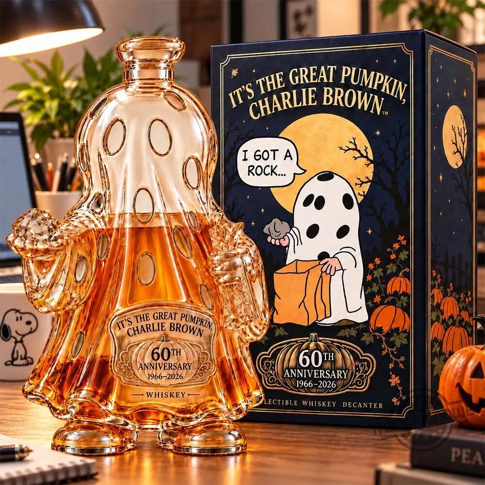 Charlie Brown Great Pumpkin 60th Anniversary Whiskey Bottle Decanter 2026 7 Charlie Brown Great Pumpkin 60th Anniversary Whiskey Bottle Decanter 2026