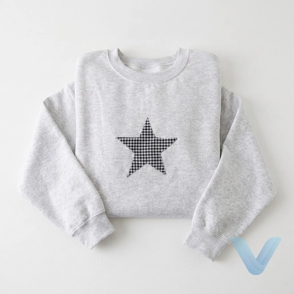 Daughter of Angelina Jolie and Brad Pitt Vivienne Gingham Star Sweater shirt Daughter of Angelina Jolie and Brad Pitt Vivienne Gingham Star Sweater shirt – image 2 of 5