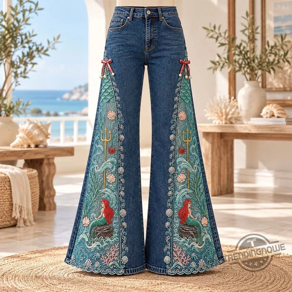 Enchantedflares Disney Princess Rose Panel Wide Leg Jeans 11 Enchantedflares Disney Princess Rose Panel Wide Leg Jeans