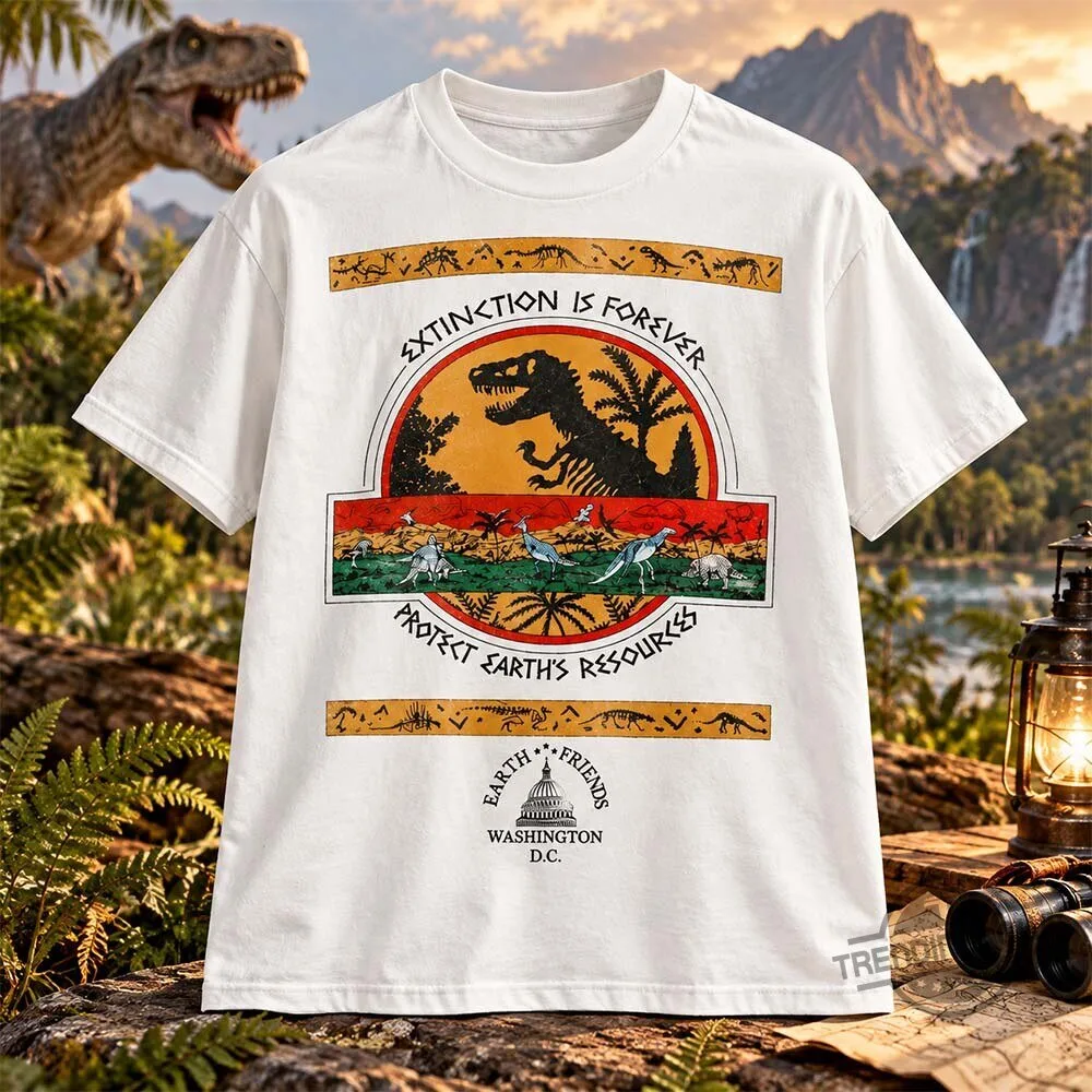 Brendan Yates Extinction Is Forever Protect Earth's Resources Dinosaur Shirt 9 Brendan Yates Extinction Is Forever Protect Earth