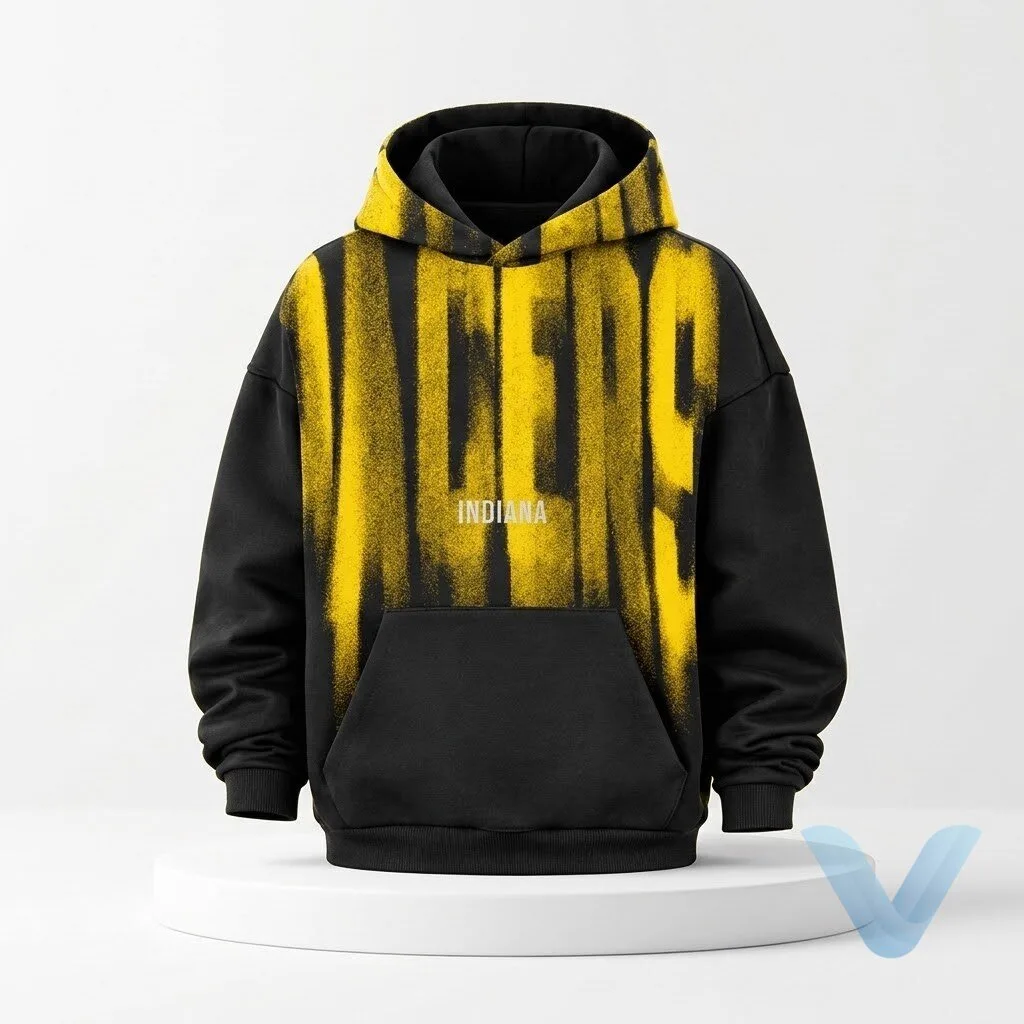 2026 Indiana Pacers Obesssion Vertical Spray Hoodie 4 2026 Indiana Pacers Obesssion Vertical Spray Hoodie