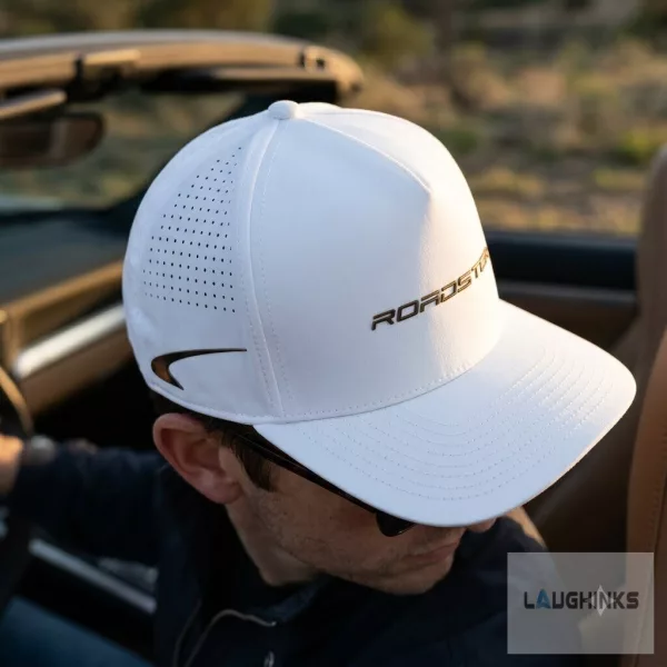 RARE Tesla Roadster 2026 White Embroidered Hat