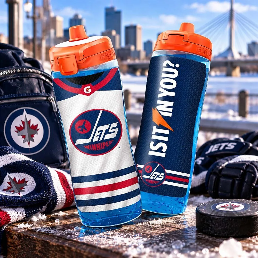 Gatorade GX Winnipeg Jets Limited Edition Water Bottle Cup 7 Gatorade GX Winnipeg Jets Limited Edition Water Bottle Cup