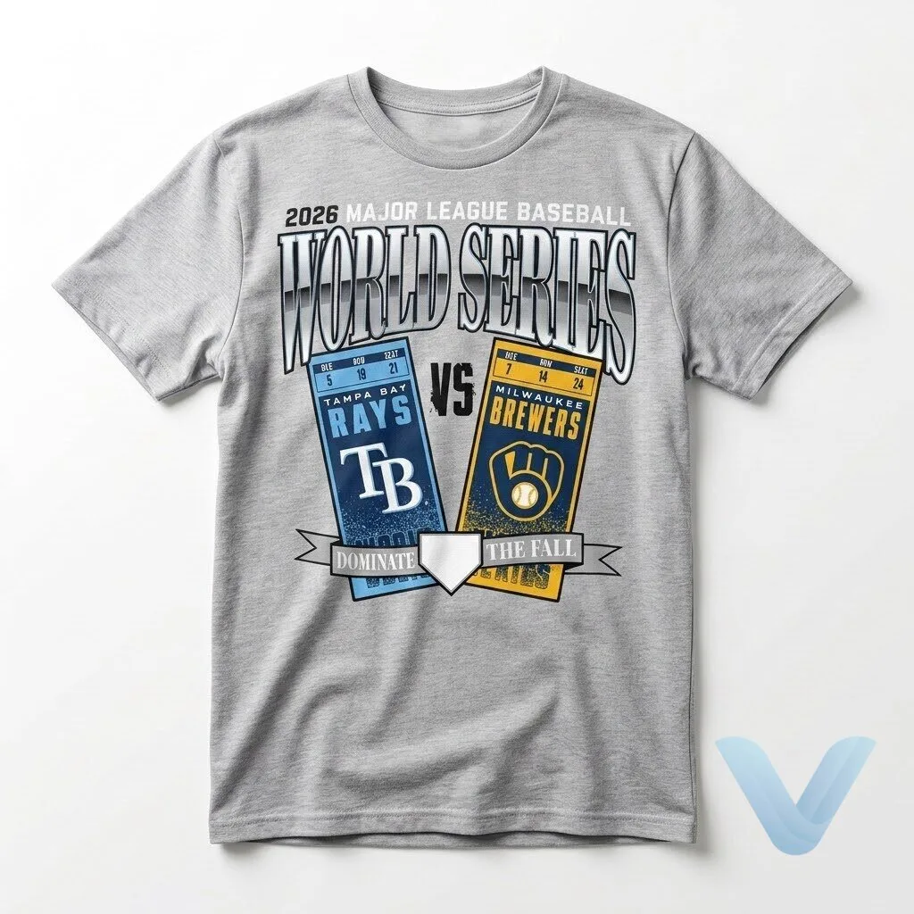Milwaukee Brewers vs Tampa Bay Rays 2026 World Series Shirt Milwaukee Brewers vs Tampa Bay Rays 2026 World Series Shirt