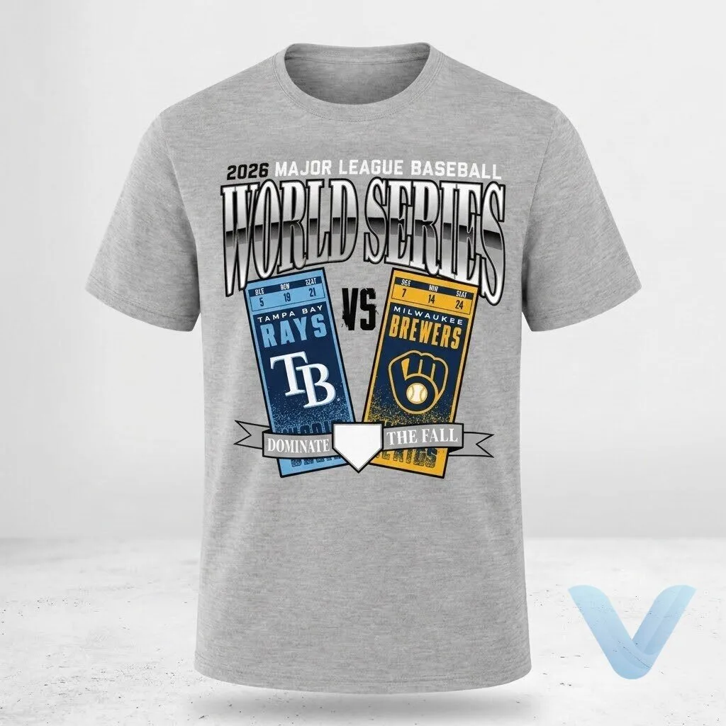 Milwaukee Brewers vs Tampa Bay Rays 2026 World Series Shirt Milwaukee Brewers vs Tampa Bay Rays 2026 World Series Shirt – image 2 of 3