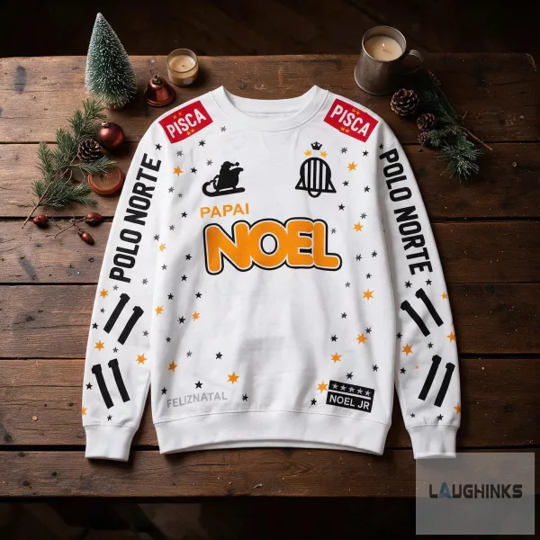 Ugly Neymar Jr Papai Noel 11 Soccer Christmas Graphic Sweatshirt
