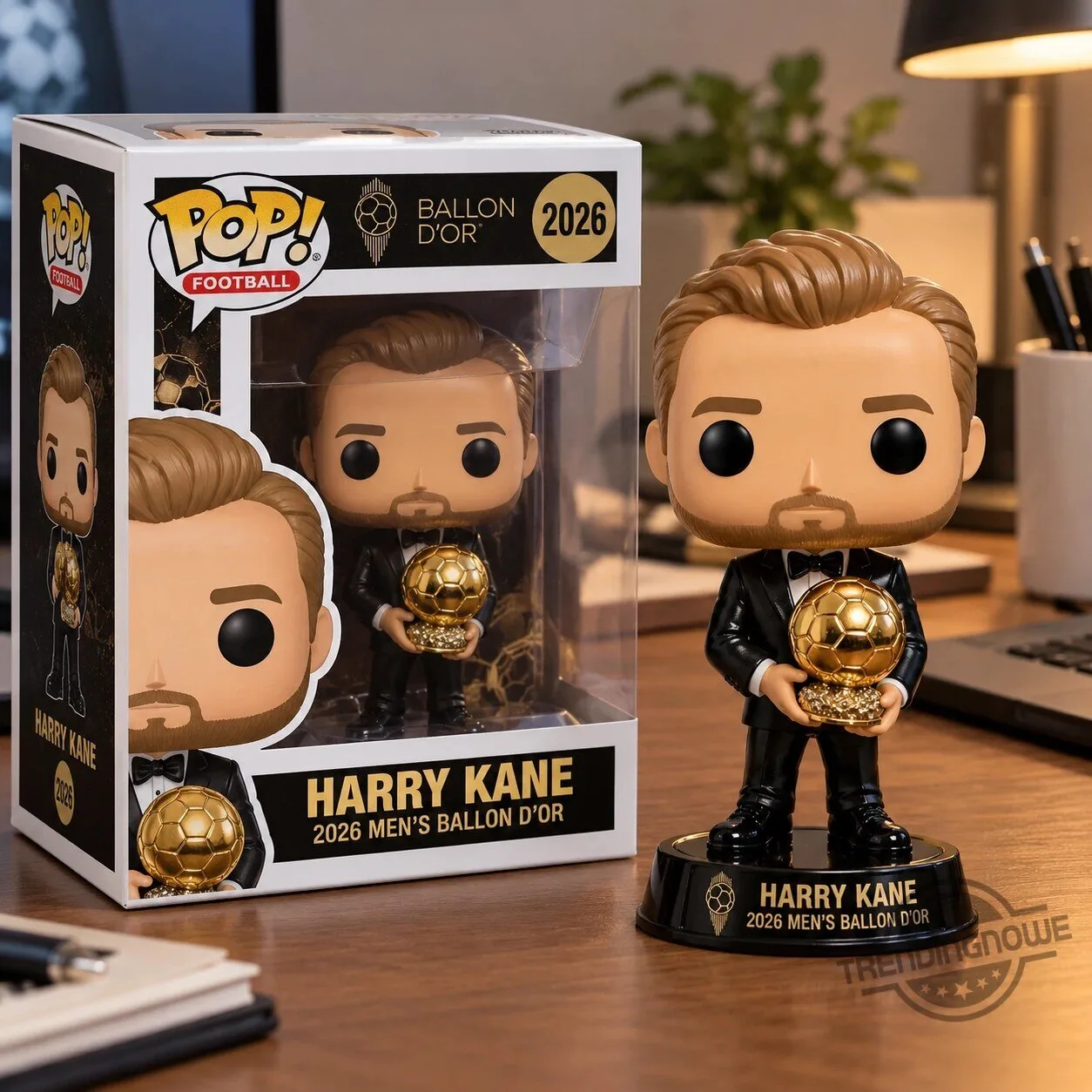 Harry Kane 2026 Men's Ballon d'Or Vinyl Funko Pop Figure 7 Harry Kane 2026 Men