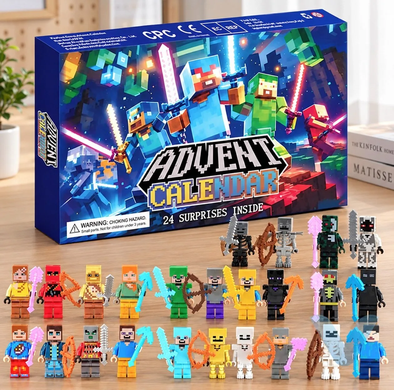 Minecraft themed 24-day building block and mini figure advent calendar 6 Minecraft themed 24-day building block and mini figure advent calendar