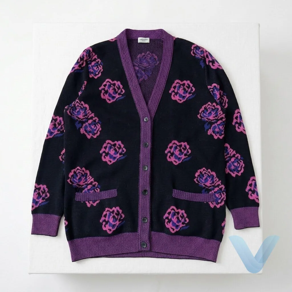 G Dragon Saint Laurent Ss16 Rose-Jacquard Cardigan Sweater 6 G Dragon Saint Laurent Ss16 Rose-Jacquard Cardigan Sweater