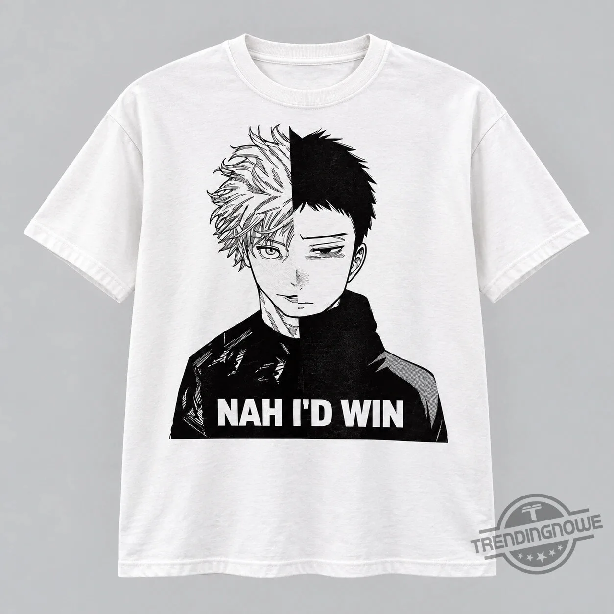 Gojo And Sukuna Nah I'd Win Anime Split Face Shirt 8 Gojo And Sukuna Nah I