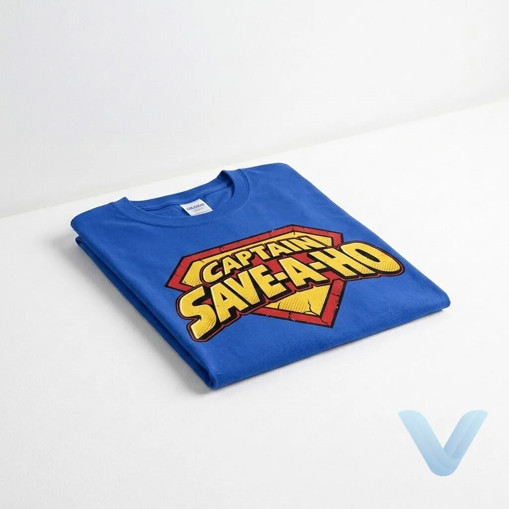 Captain Save A Ho Graphic T Shirt Captain Save A Ho T-Shirt Retro