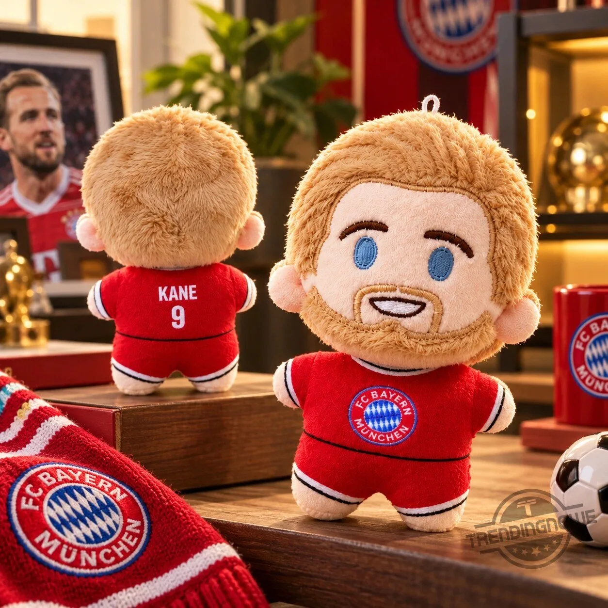 Harry Kane 2026 Ballon d'Or Winner Plush Keyring FC Bayern FanTown Collector Doll 5 Harry Kane 2026 Ballon d