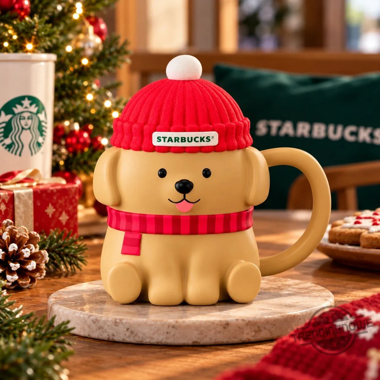 Starbucks Freddie The Dog Holiday Mug Limited Edition Ceramic Christmas Beanie Mug 7 Starbucks Freddie The Dog Holiday Mug Limited Edition Ceramic Christmas Beanie Mug