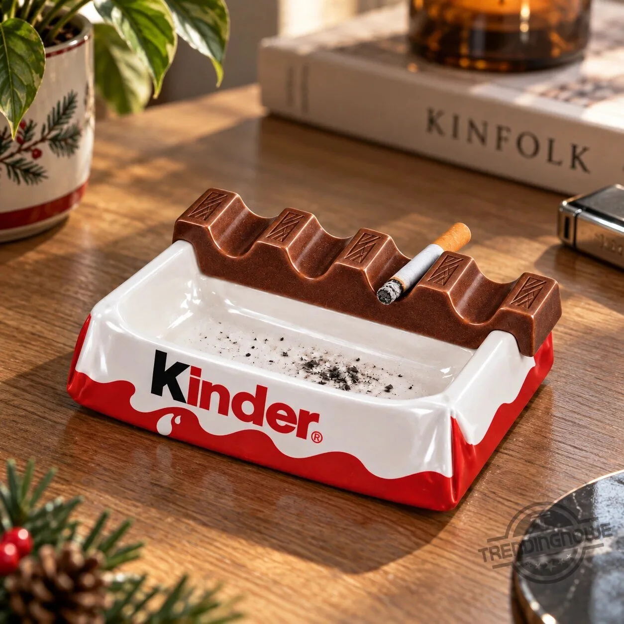 Funny Kinder Chocolate Bar Ashtray 3 Funny Kinder Chocolate Bar Ashtray