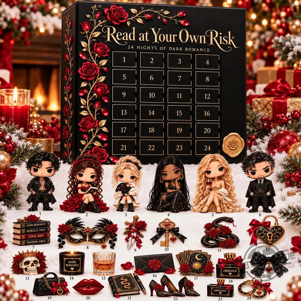 Read At Your Own Risk Dark Romance Advent Calendar 2026 24 Nights Countdown Box